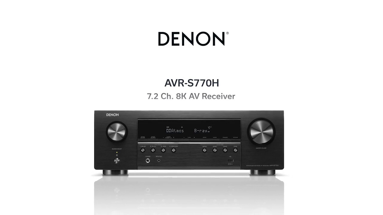 AVR-S770H - 7.2 Ch. 75W 8K AV Receiver Powered by HEOS™ with Dolby