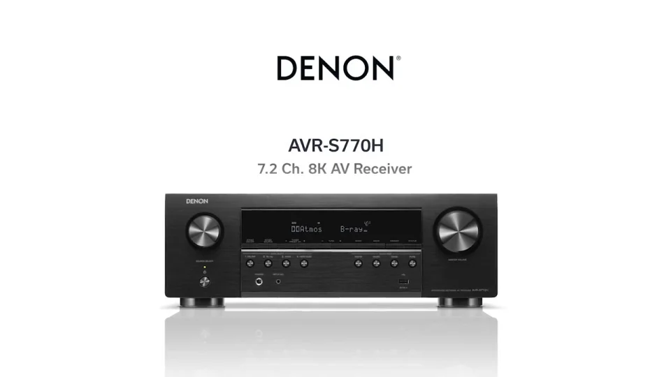 DENON AVサラウンド　AVR770-SD システム AVR-S770H - 7.2 Ch. 75W 8K AV Receiver Powered by HEOS™ with