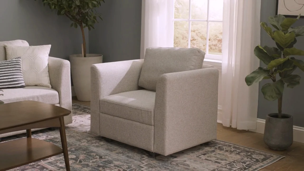 Harrison Sectional Armless Chair with Storage and Add-On Arm