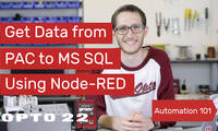 Node-RED: Get Data from PAC to MS SQL using Node-RED