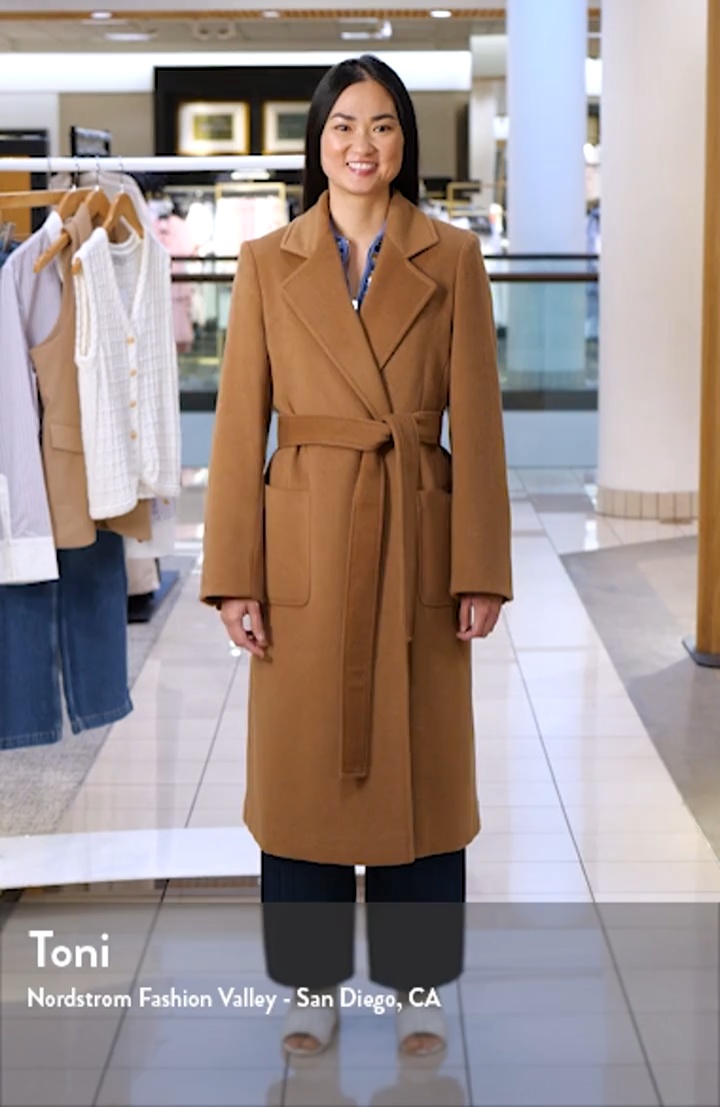 Longline Wrap Coat (Women) | Nordstrom
