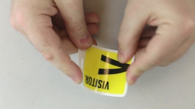 ID Reusable Name Badge - Visitor 