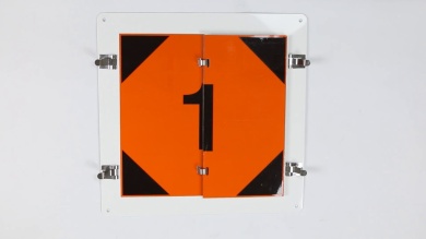 Military Fire Division Flip Placard