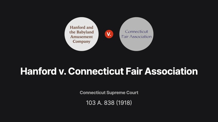 Hanford v. Connecticut Fair Association