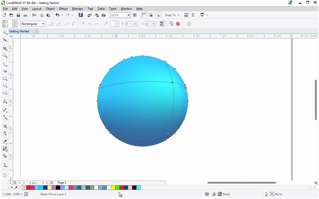 How to Use the Mesh Tool in CorelDRAW