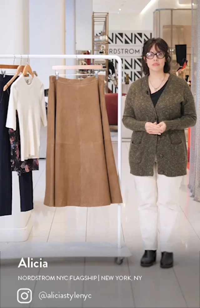 Róhe Suede A-Line Skirt | Nordstrom