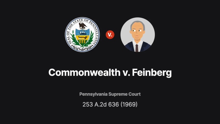 Commonwealth v. Feinberg