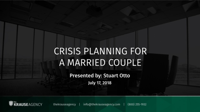 Crisis Planning for a Married Couple