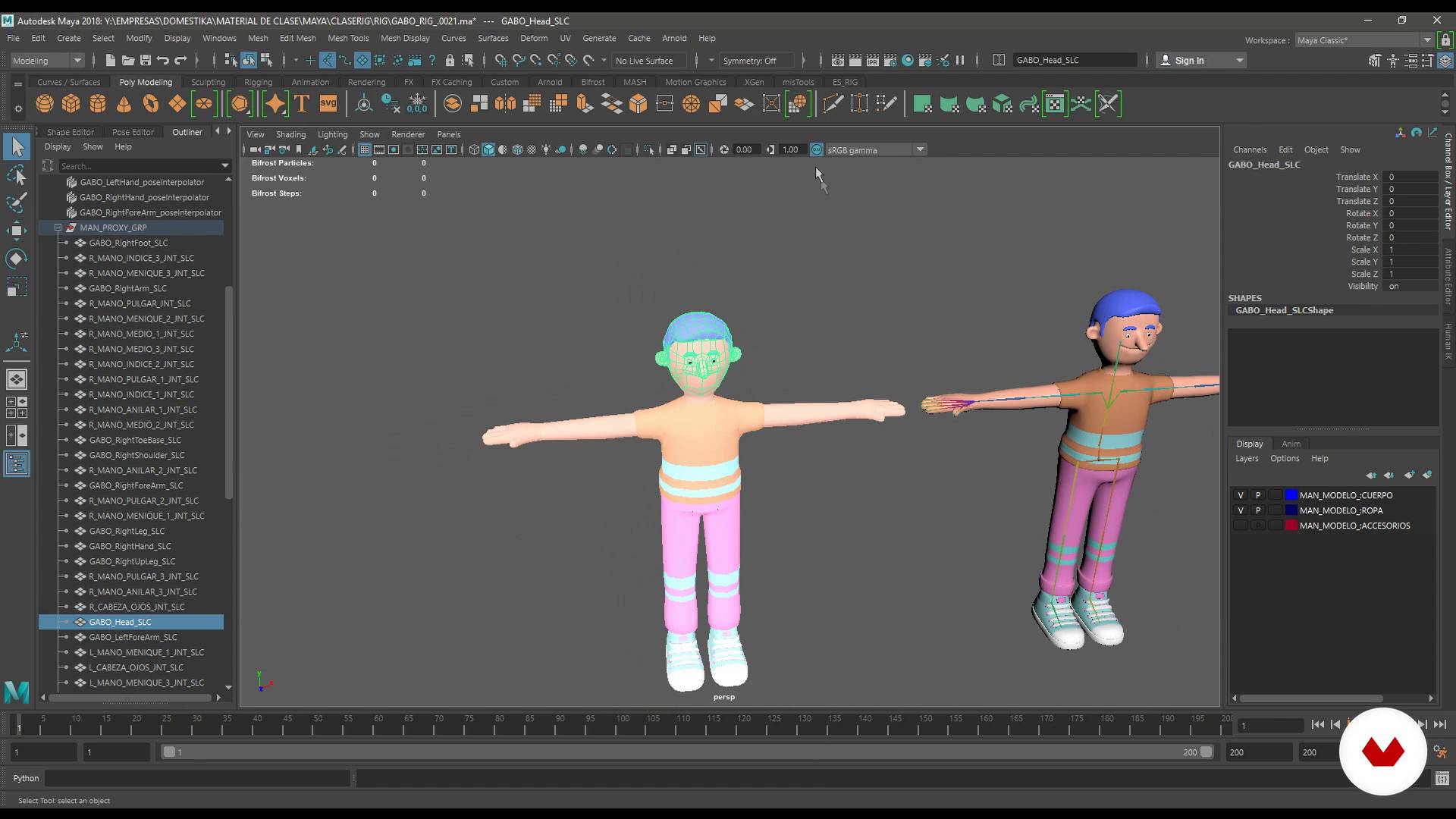 Proxy Rig Parte 4 Rigging Articulación Corporal De Un Personaje 3d Pabloemmanueldeleo 1217