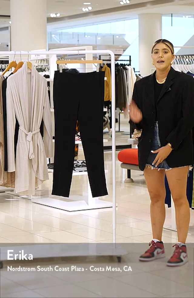 Halogen® High Waist Side Slit Straight Leg Pants | Nordstrom