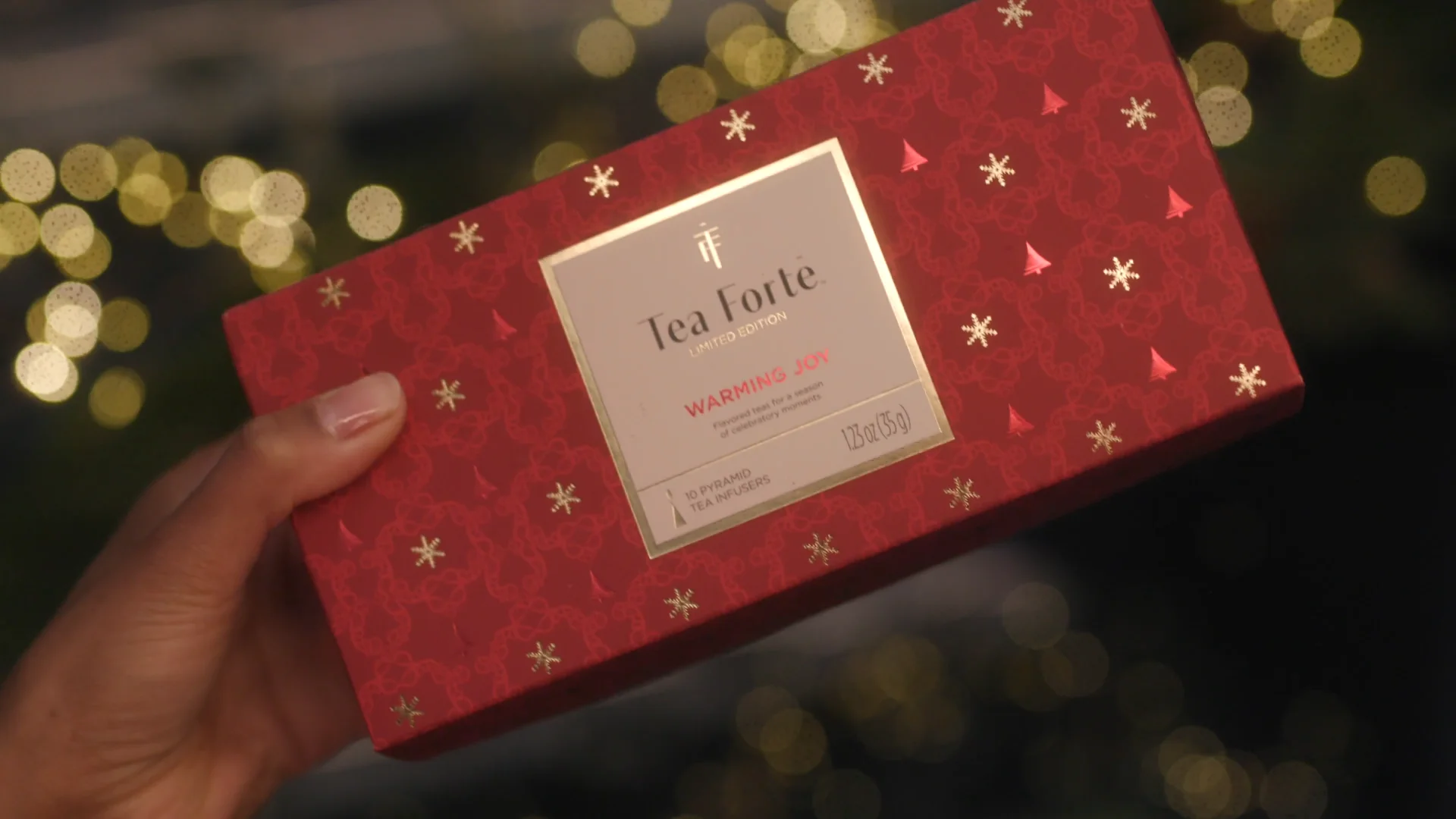 Holding a Warming Joy Presentation Box