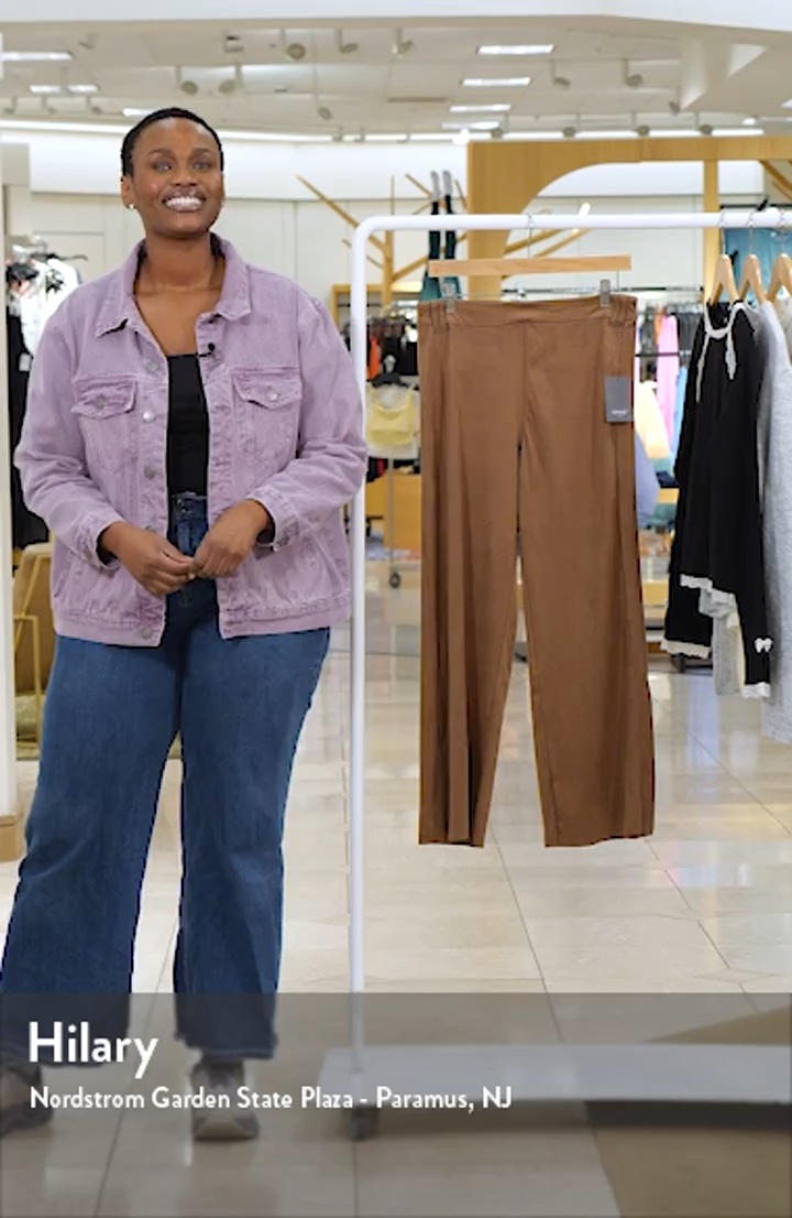 Lysse Vionette Faux Suede Wide Leg Pants | Nordstrom
