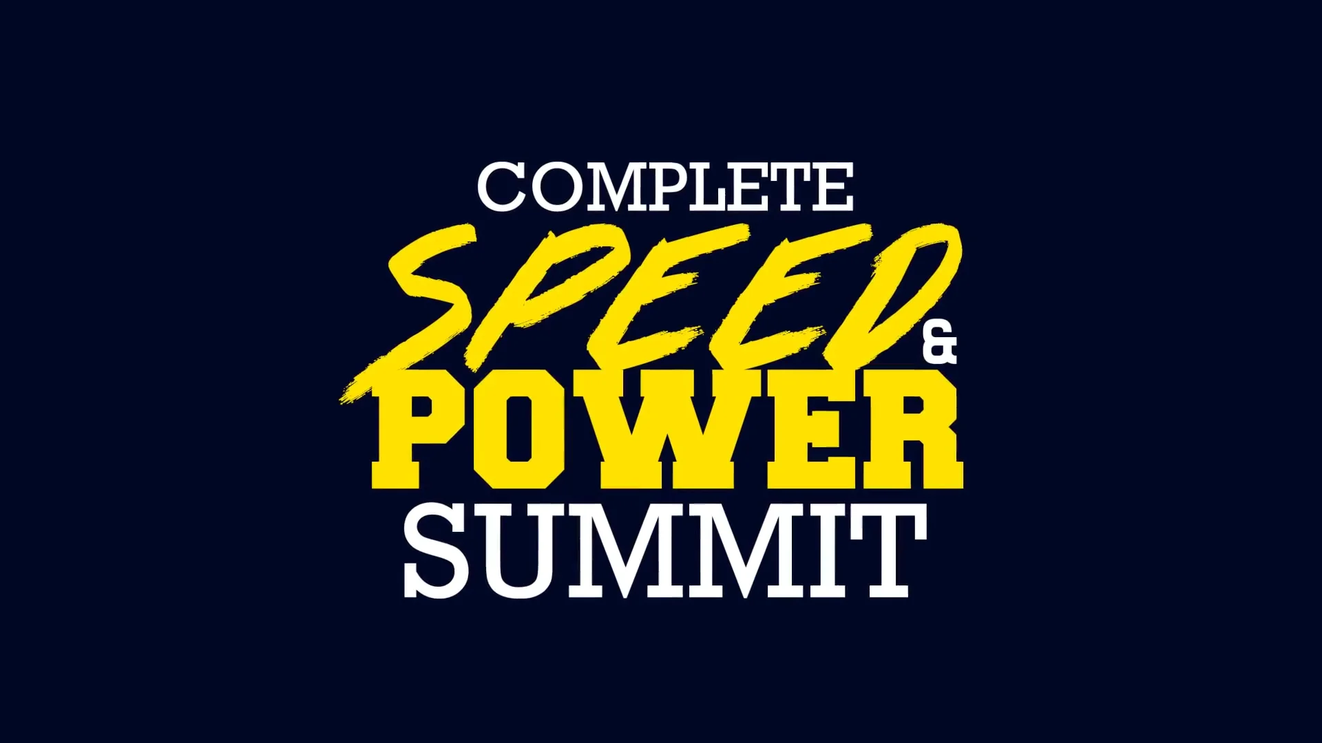 genoeg Blaze Twinkelen Complete Speed & Power Summit