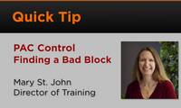 QT-PAC Control Finding a Bad Block