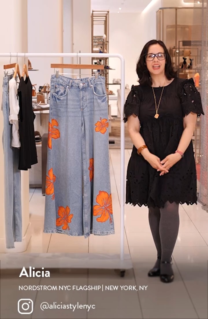 Free People ★ We The Free Palisades Wide-Leg Jeans Free People Palisades Flower Power Wide Leg Jeans | Nordstrom