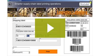 Build label printing applications