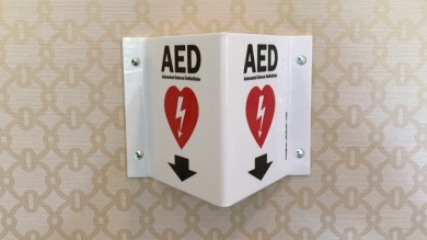 AED Automated External Defibrillator Sign