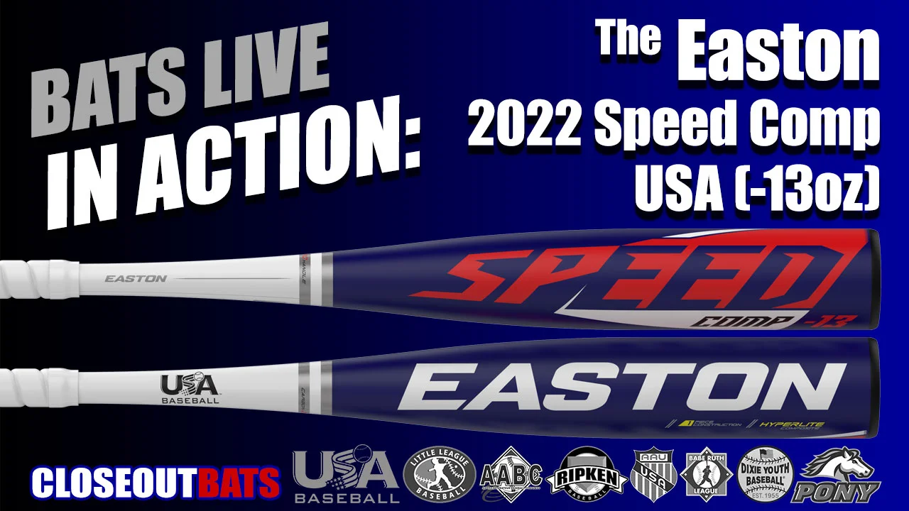 2 5/8″ USA Baseball Bat 28/15 2020 Easton Speed Comp 1PC Speed Bal YBB20SPC13 