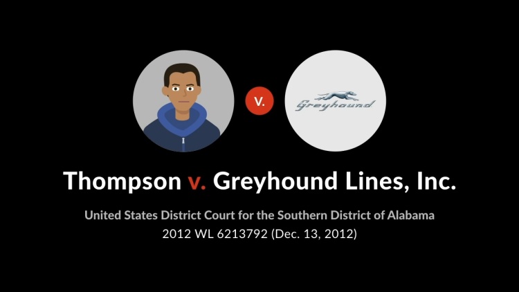 Thompson v. Greyhound Lines, Inc.
