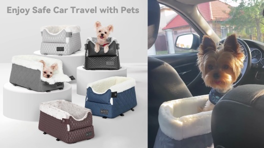 Petsfit Center Console Small Dog Car Booster Seat