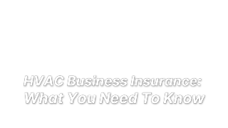 HVAC Business Insurance: What You Need To Know | LandesBlosch