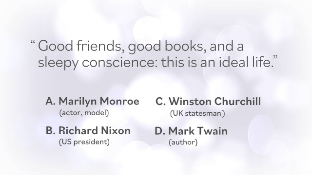 Who Said It: Mark Twain