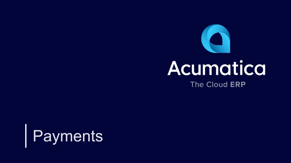 Acumatica Payments 2024