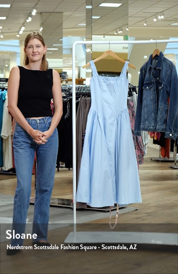 HOUSE OF CB Dorothy B Pima Cotton Blend Cocktail Midi Dress