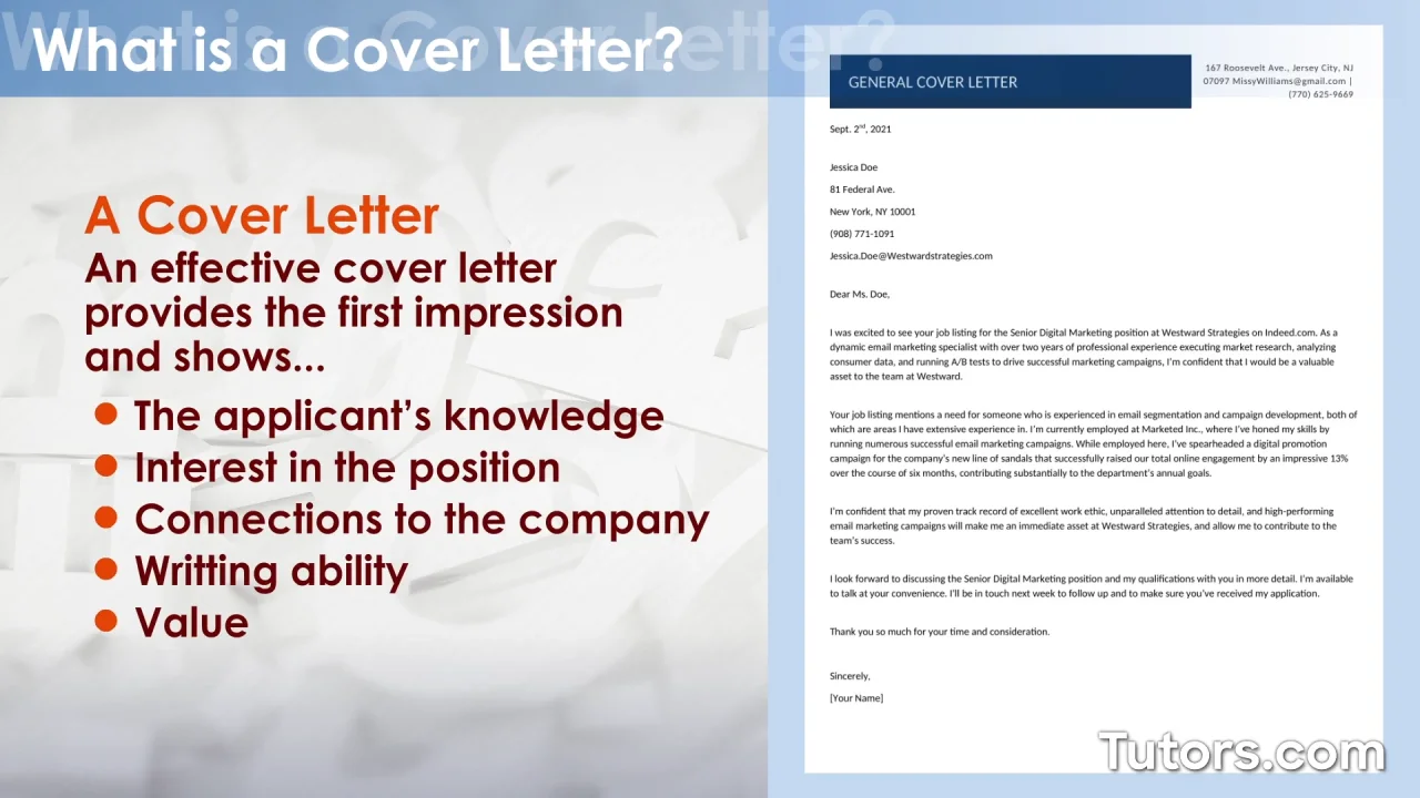 How to Create a General Cover Letter (With Examples and Tips)