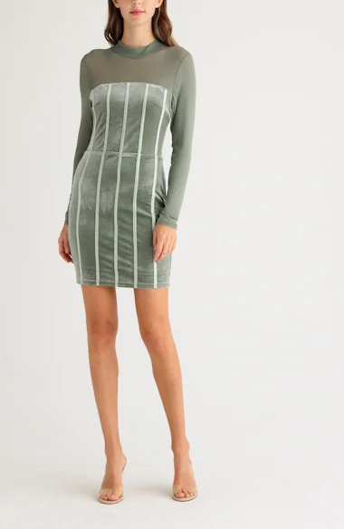 Bebe long sleeve cocktail dresses hotsell