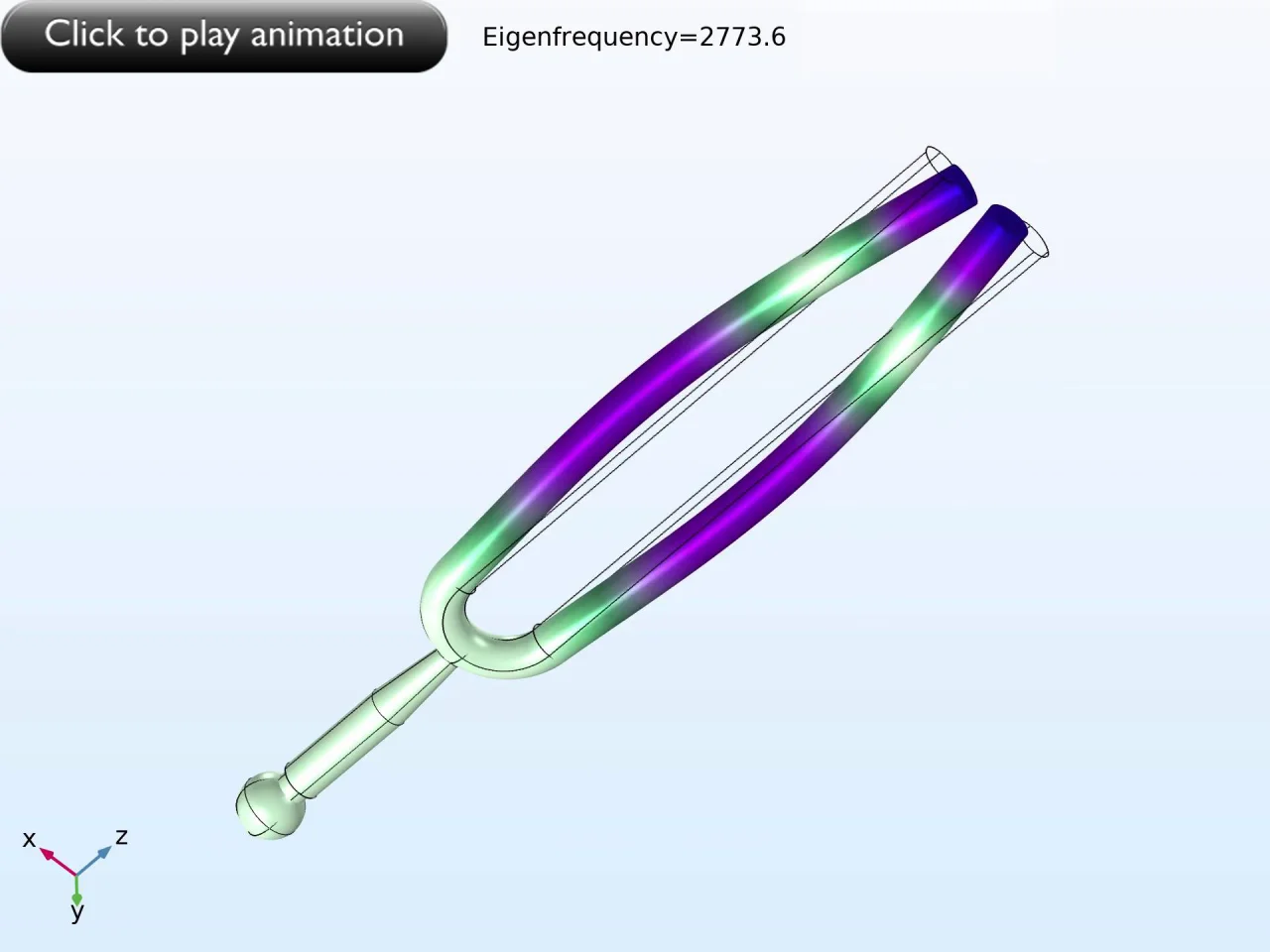 Finding Answers to the Tuning Fork Mystery with Simulation | COMSOL Blog Finding Answers to the Tuning Fork Mystery with Simulation | COMSOL Blog