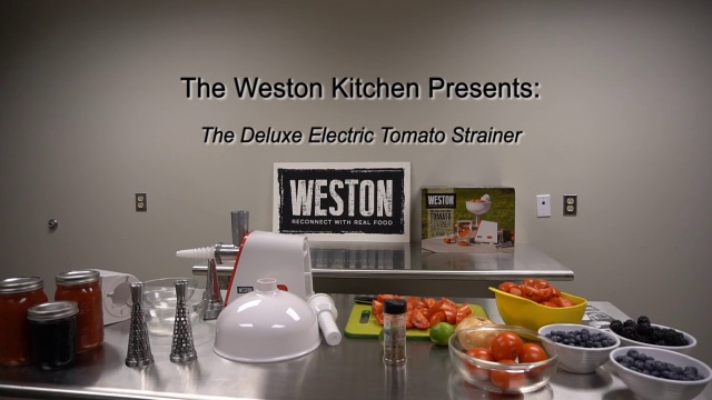 Weston Deluxe Electric Tomato Strainer 