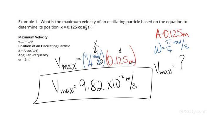 how-to-calculate-the-maximum-velocity-of-an-oscillating-particle-physics-study