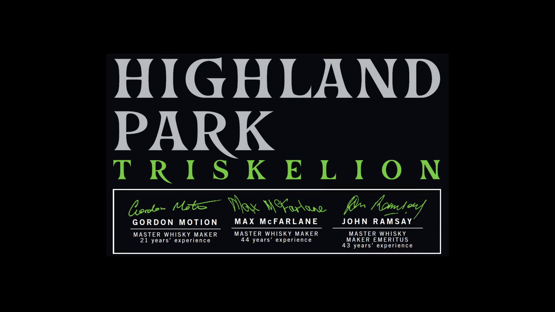 Highland Park Triskelion Tasting Video