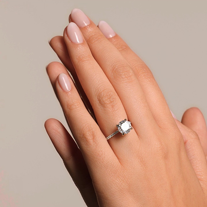 18K Yellow Gold Petite Demi Diamond Ring (1/5 ct. tw.)