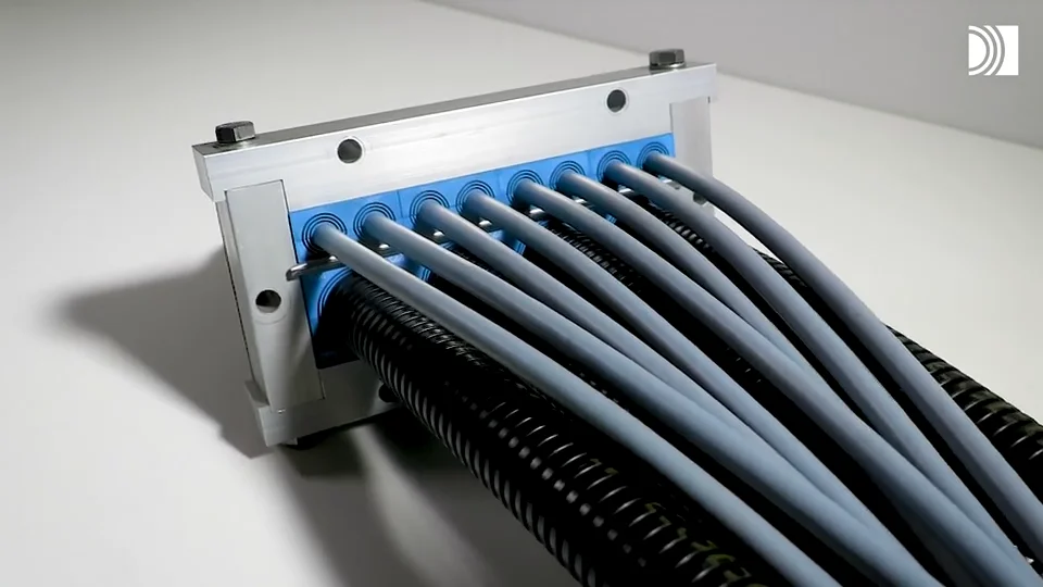 Compact, all-in-one sealing solution for cable and plastic conduit  penetrations for rolling stock