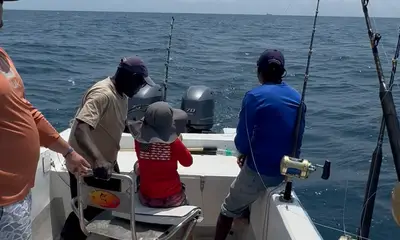 My sons first ocean fish