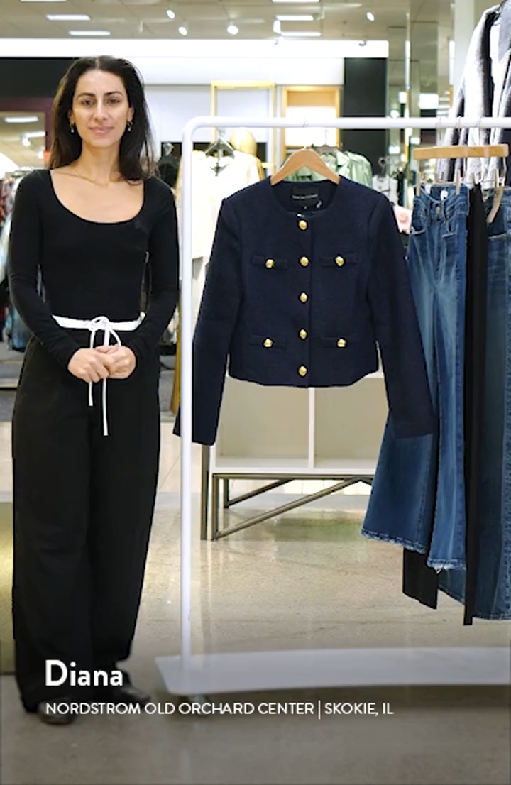 English Factory Crop Tweed Jacket | Nordstrom