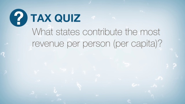 Tax Quiz: State contributions
