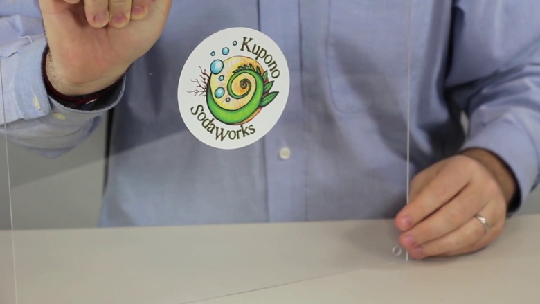 Static Cling Labels with Back Stick