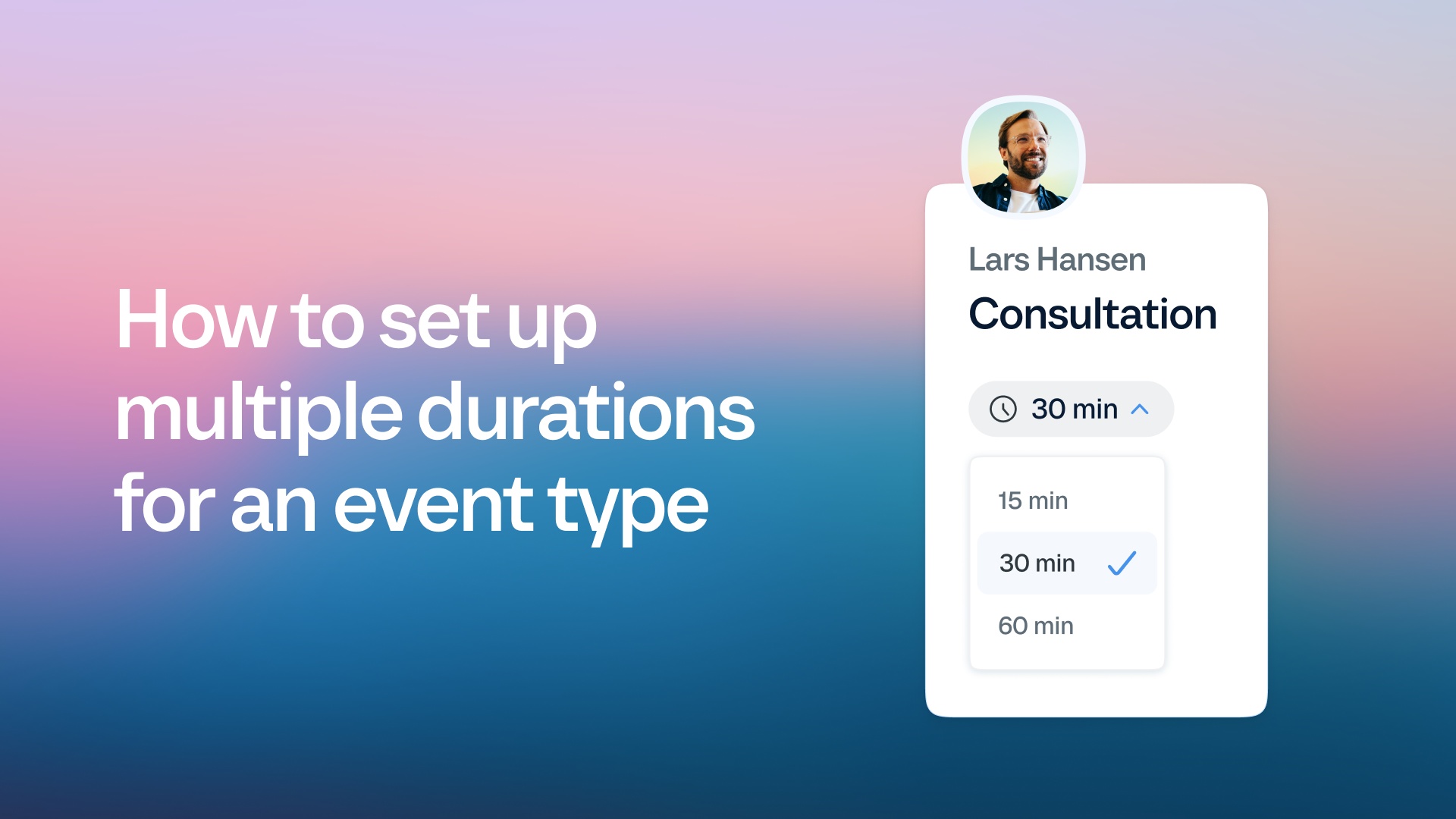 How to set up multiple durations for an event type