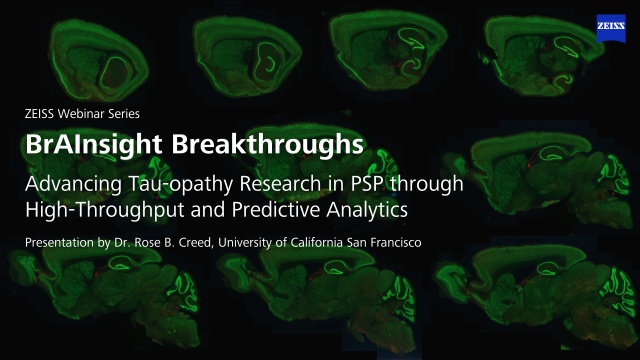 Webinar: Tau Detection in PSP, Rose Creed PhD