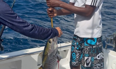 Nice fishing day in Seychelles