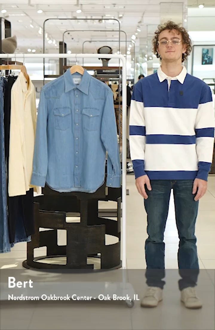 NN07 Ricky 50015 Cotton Corduroy Snap-Up Western Shirt (Men