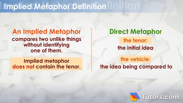 Metaphor Definition Types Examples Atelier Yuwaciaojp 8746