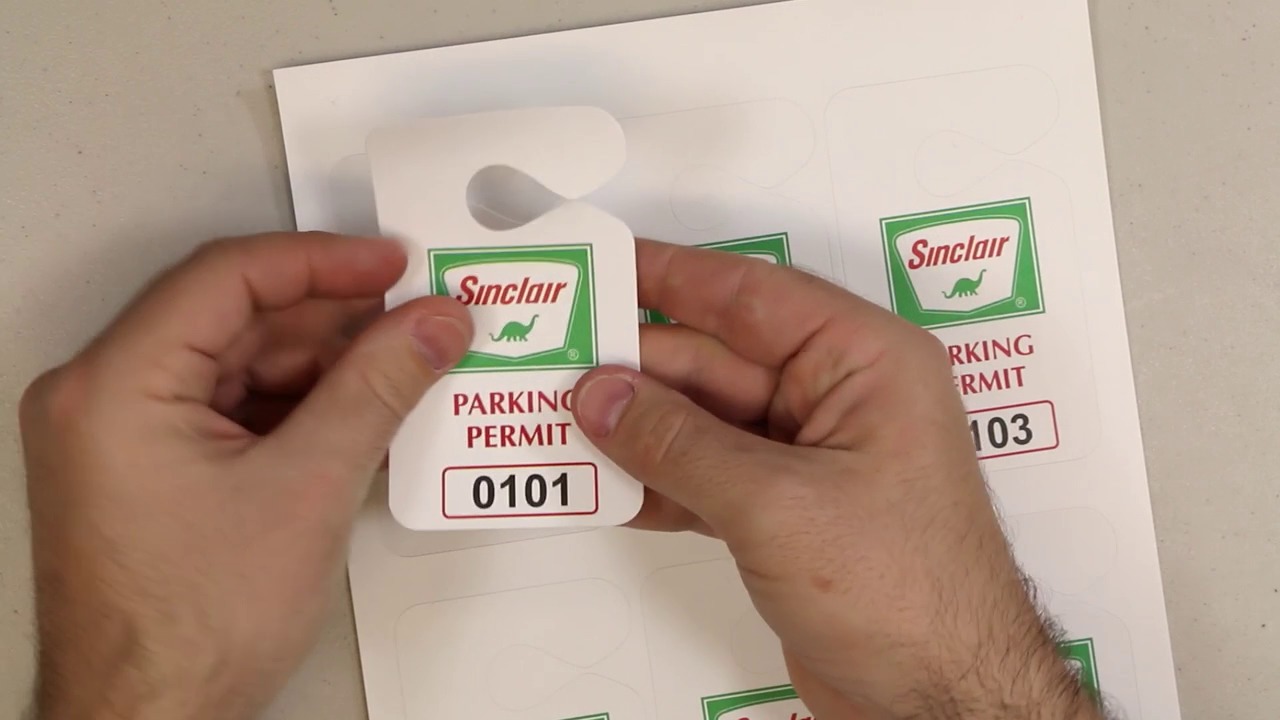 Printable Parking Permits
