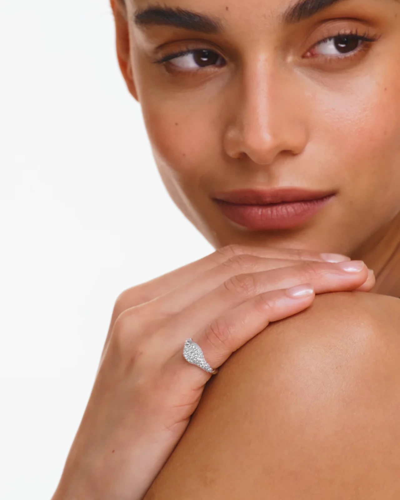 Ponte Vecchio Diamond 0.15ct 18K Rose Gold K18PG Ring No.3