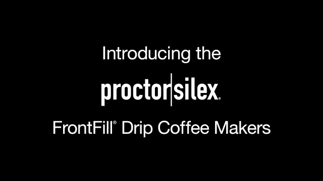 Proctor Silex 12-Cup Black Front Fill Compact Drip Coffee Maker