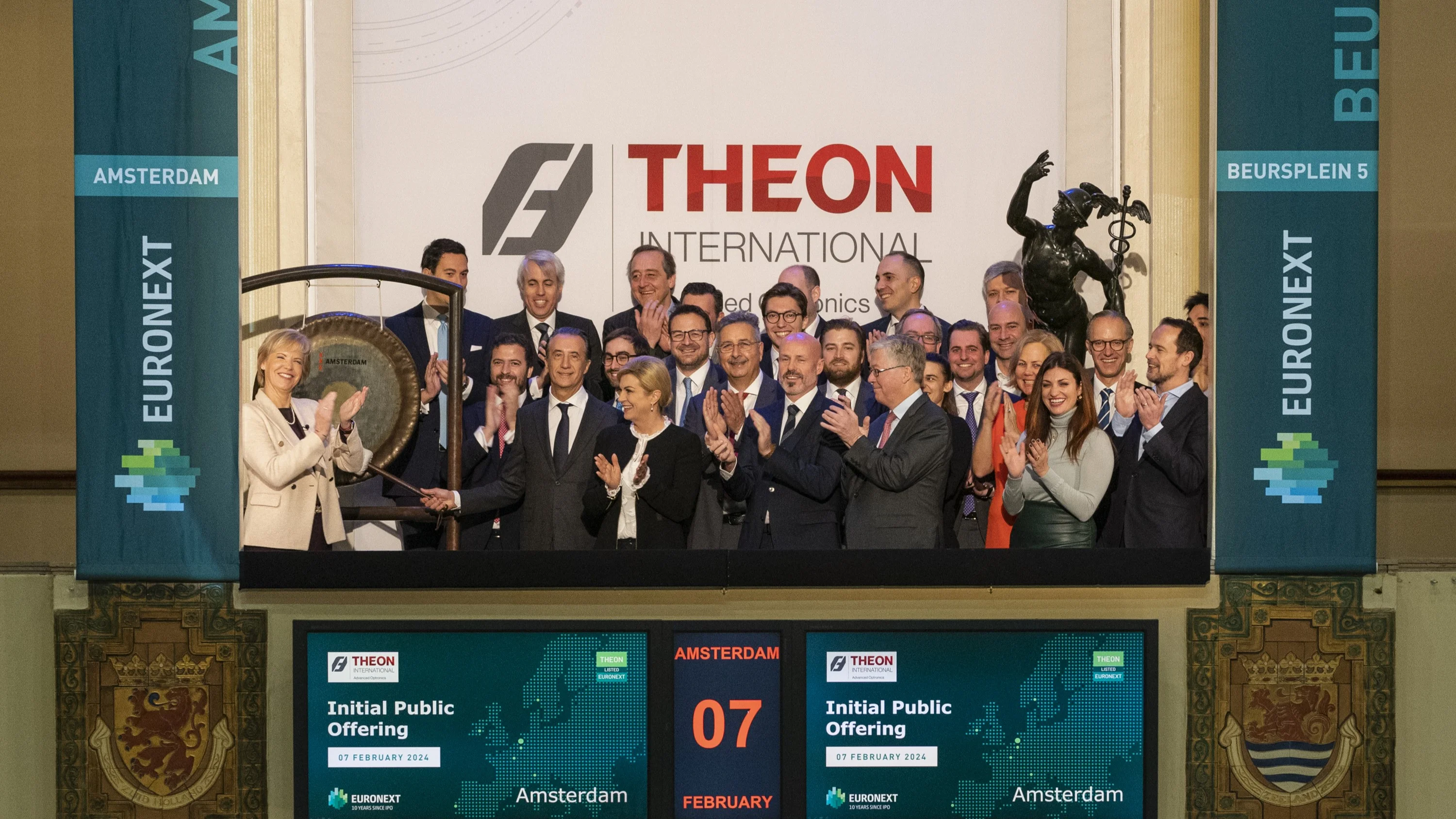 Theon International PLC lists on Euronext Amsterdam