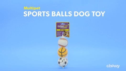 Multipet Sports Balls Dog Toy